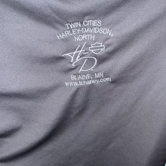 Harley-Davidson Jersey Gray Stretch Twin Cities Mn Size M - Picture 3 of 5